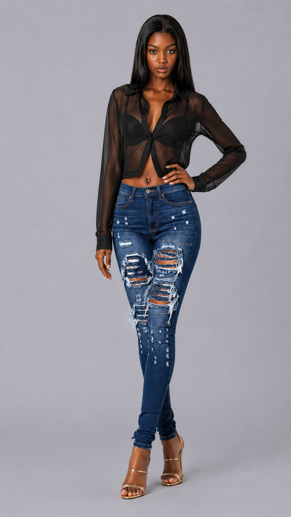Nova Ripped Skinny Jeans