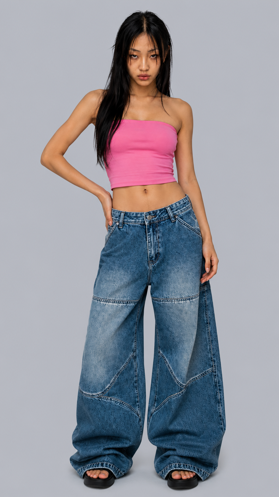 Nora Utility Baggy Jeans