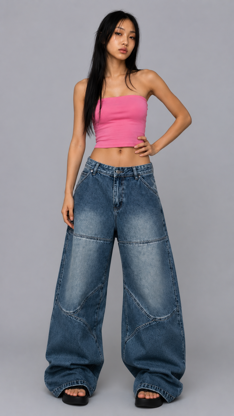 Nora Utility Baggy Jeans