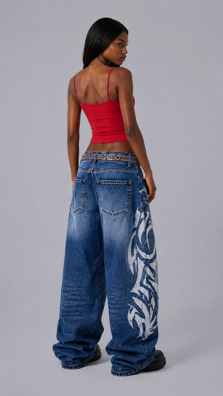 Coco Graffiti Baggy Jeans