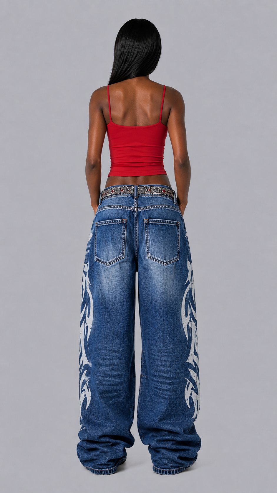 Coco Graffiti Baggy Jeans
