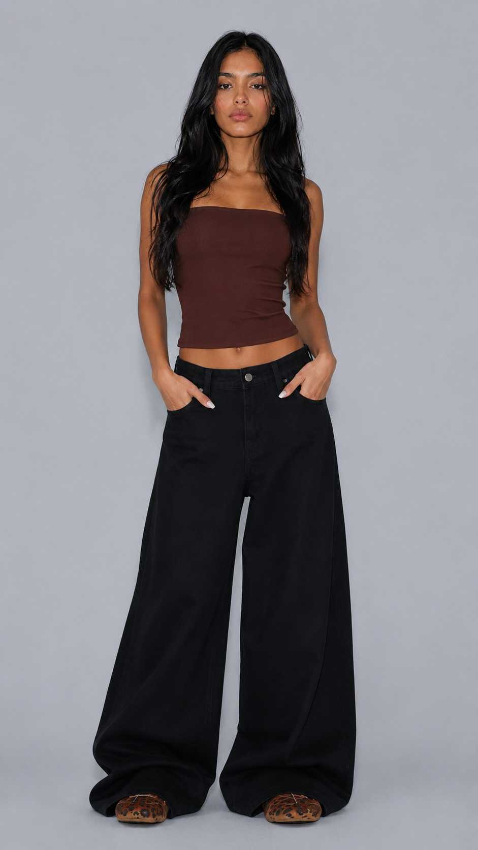 Mila Noir Baggy Jeans