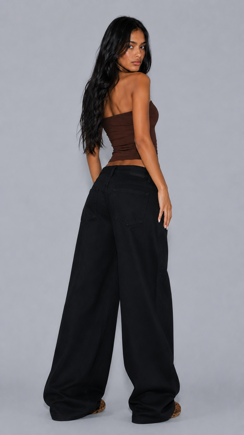 Mila Noir Baggy Jeans