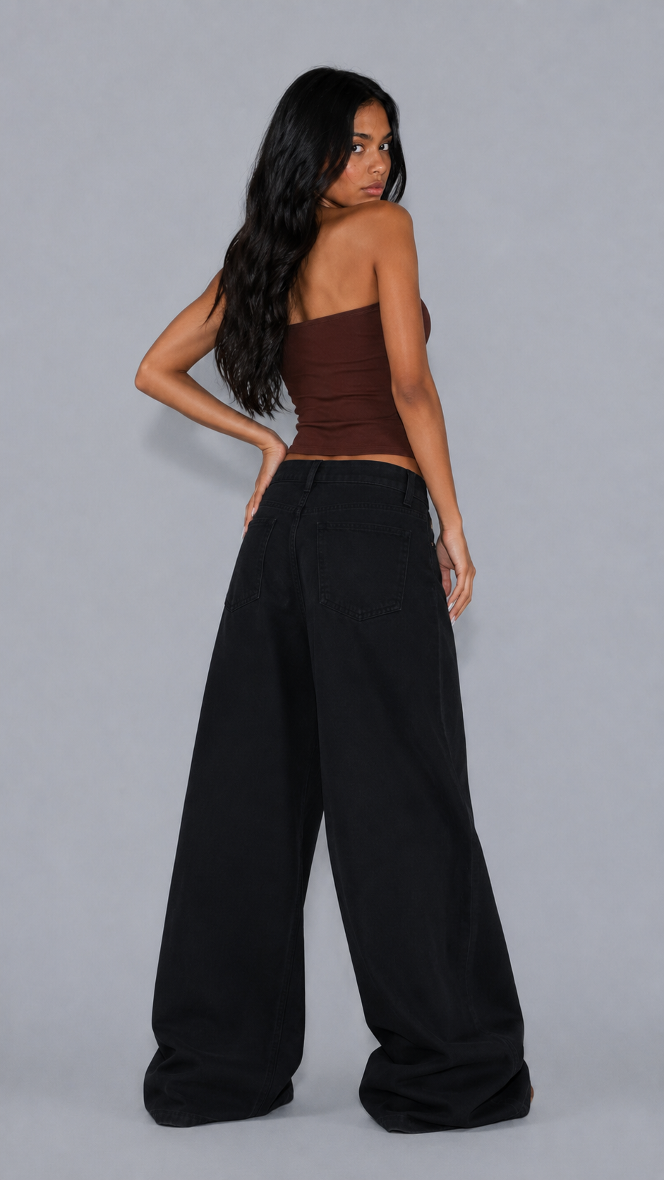 Mila Noir Baggy Jeans