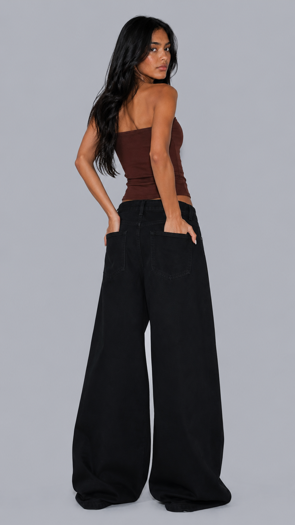 Mila Noir Baggy Jeans