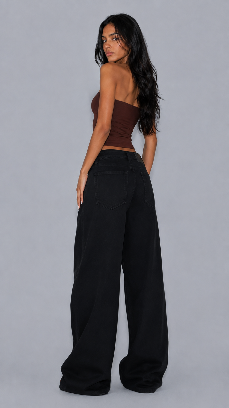 Mila Noir Baggy Jeans