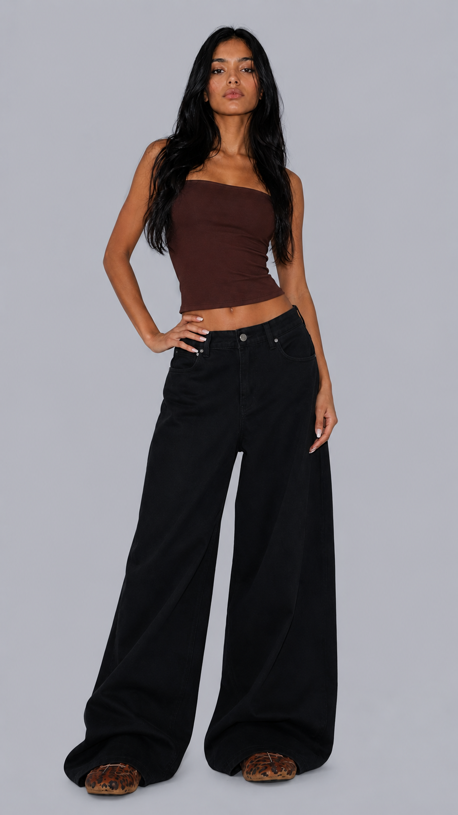 Mila Noir Baggy Jeans