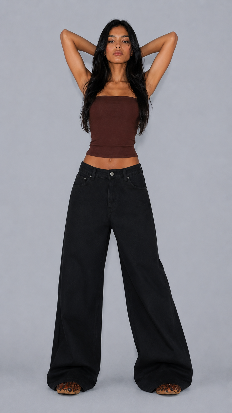 Mila Noir Baggy Jeans