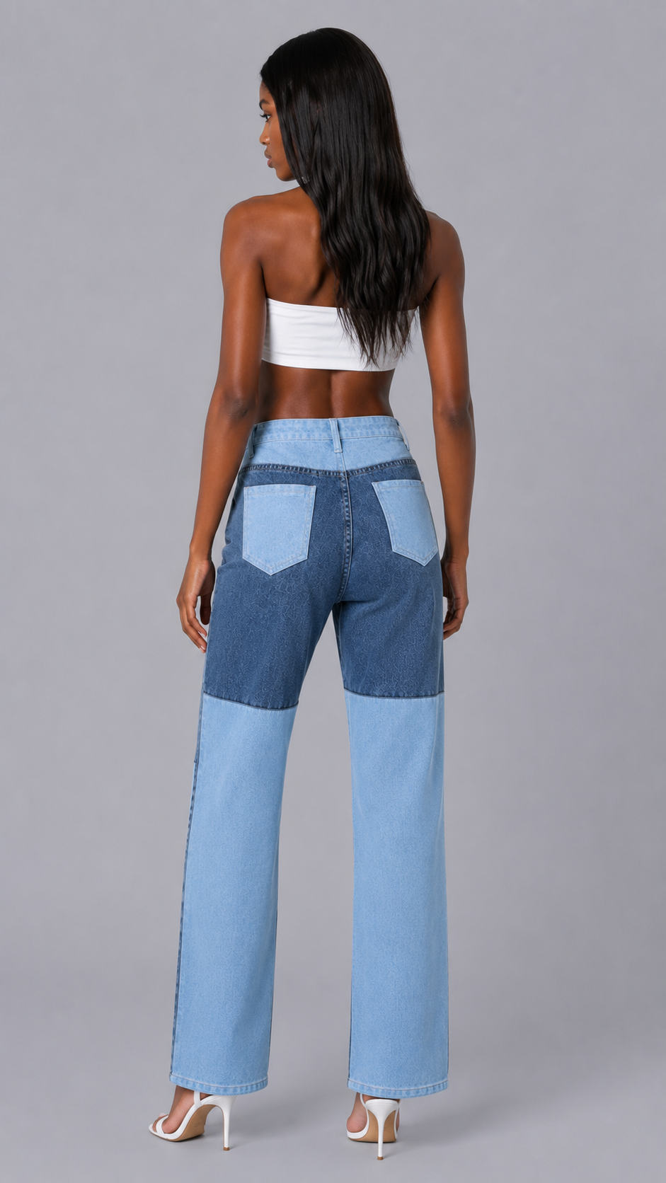 Remi Colorblock Straight Jeans
