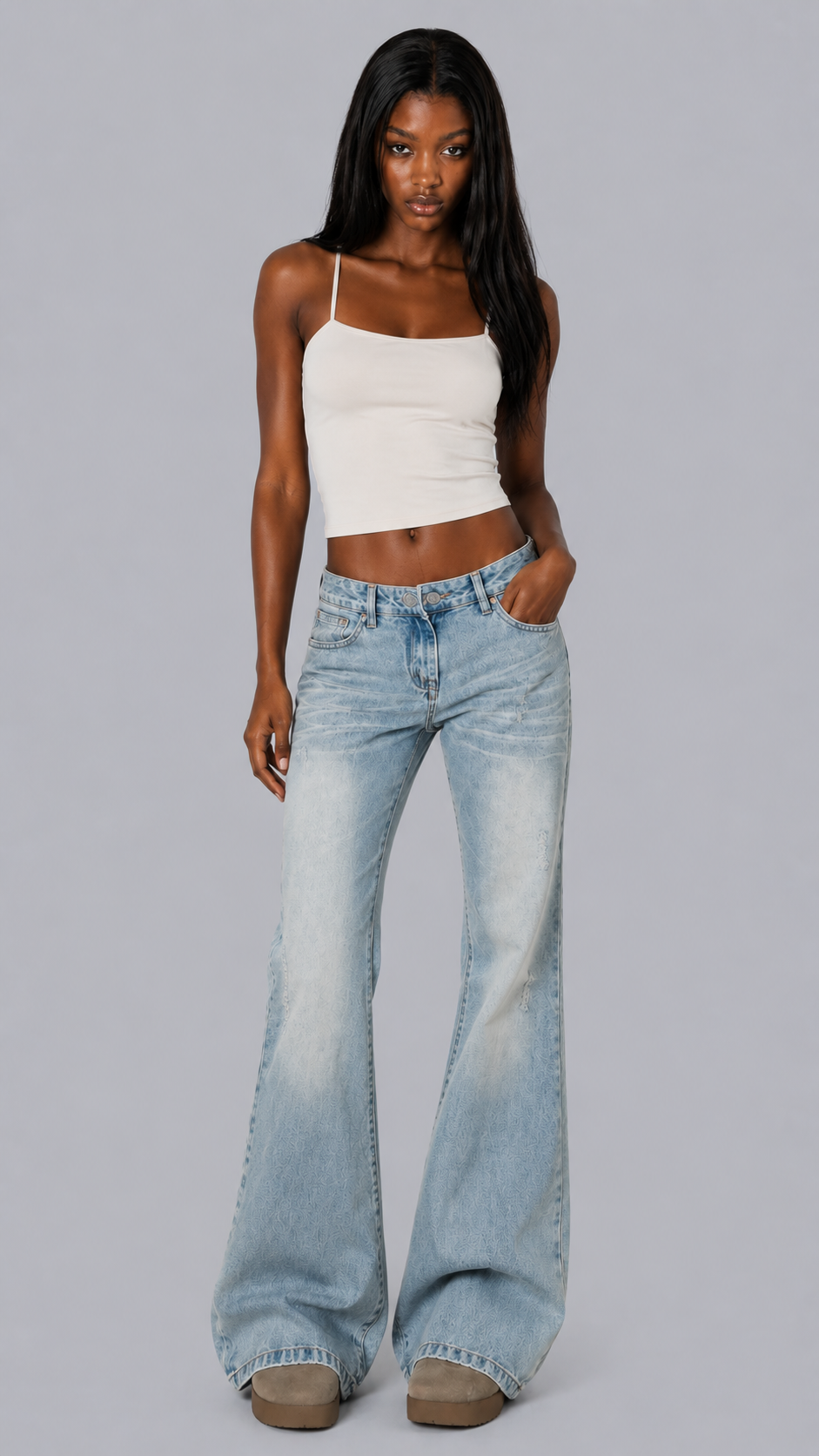 Piper Faded Bootcut Jeans