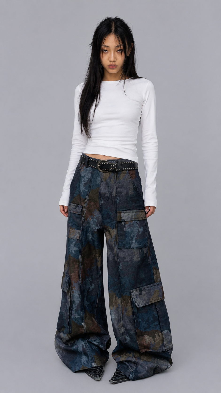 Sasha Tactical Baggy Jeans