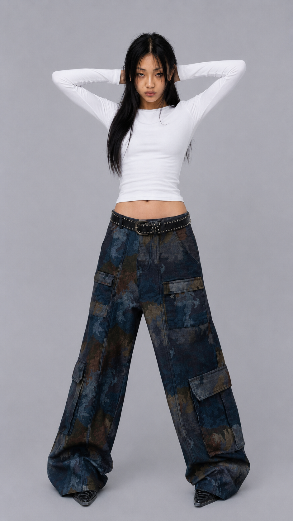 Sasha Tactical Baggy Jeans