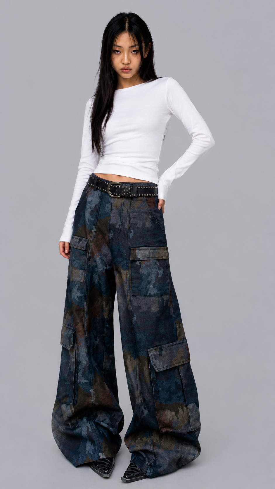 Sasha Tactical Baggy Jeans