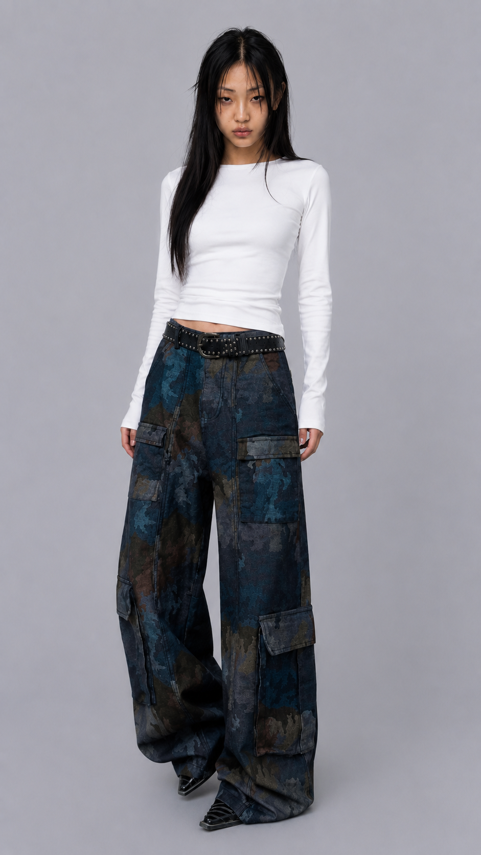 Sasha Tactical Baggy Jeans