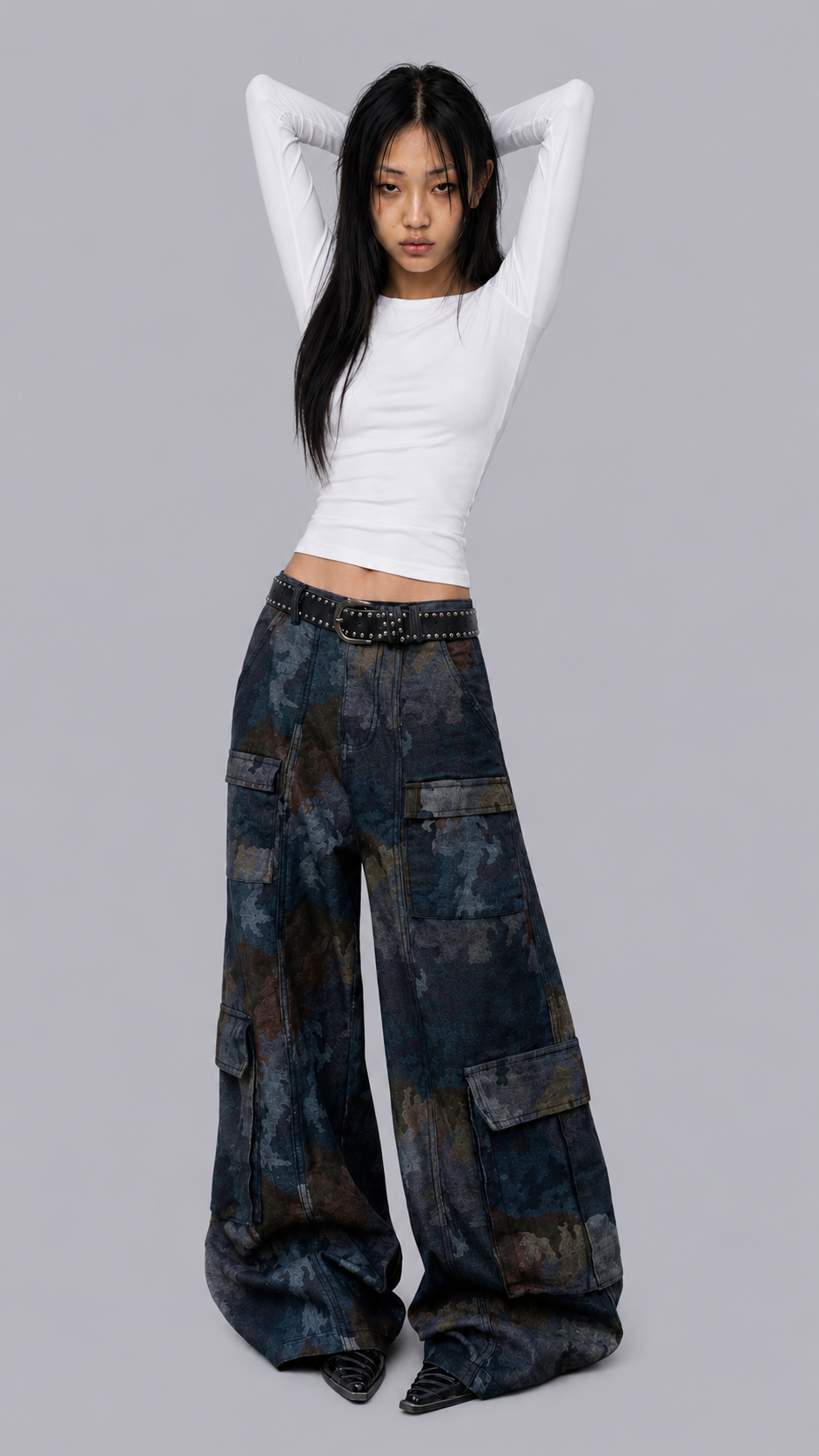 Sasha Tactical Baggy Jeans