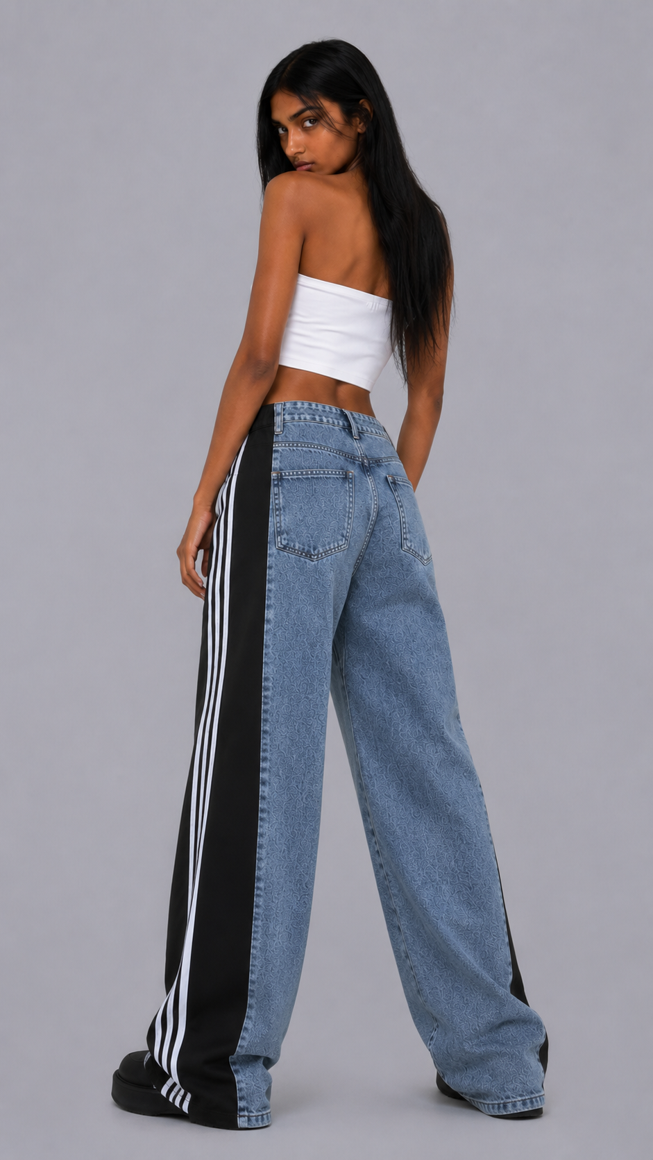 Harlow Track Baggy Jeans