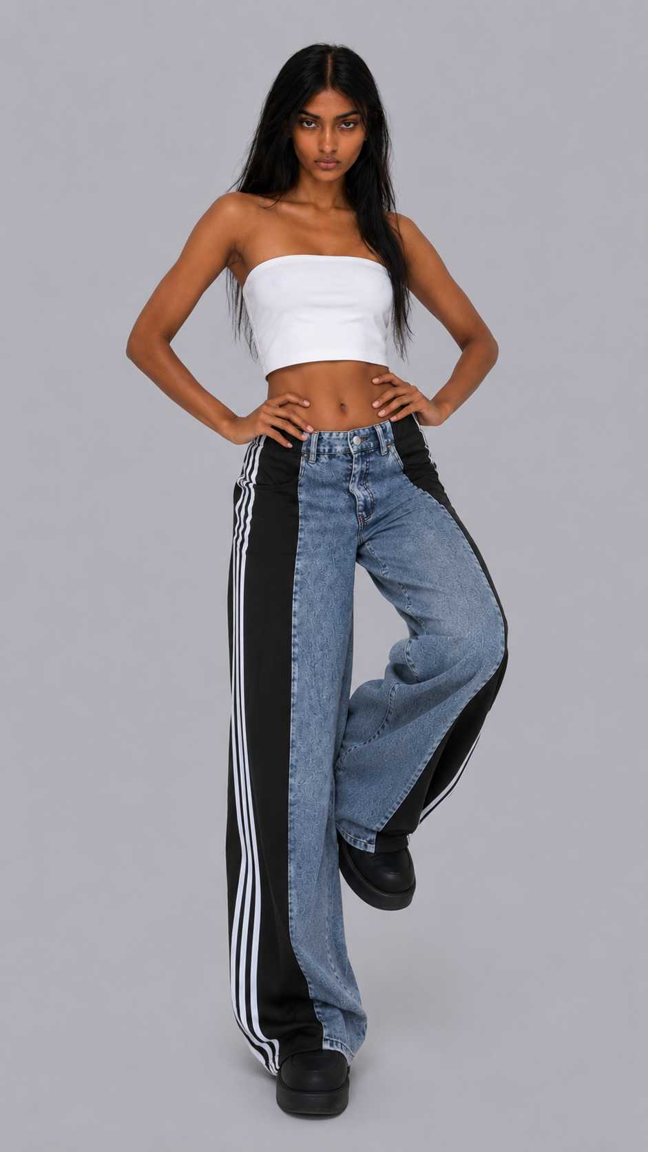 Harlow Track Baggy Jeans