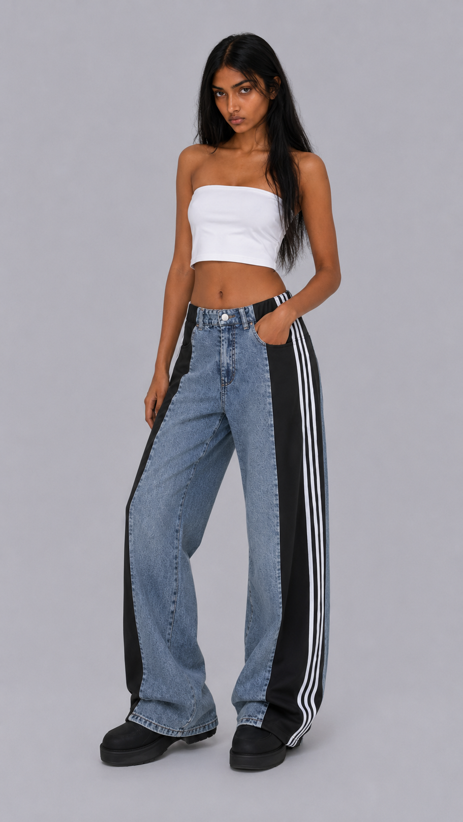 Harlow Track Baggy Jeans