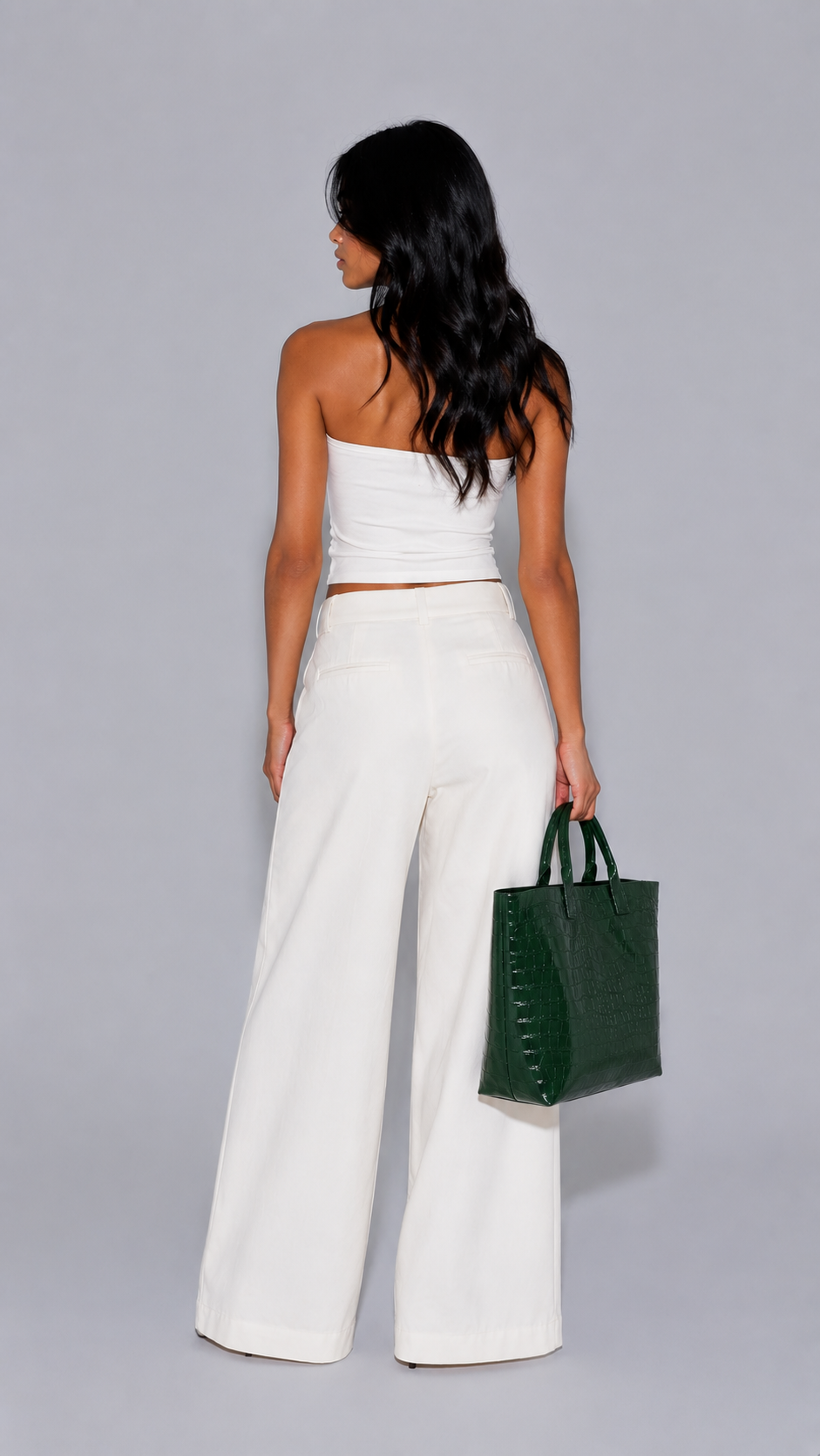 Emerald Croc Tote Bag