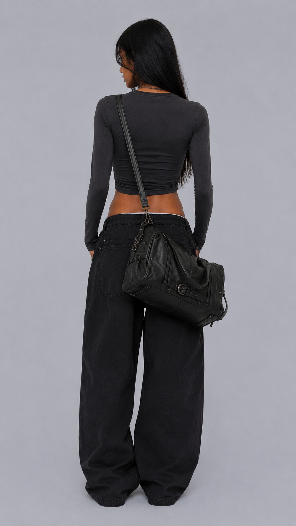 Fringe Buckle Satchel Bag