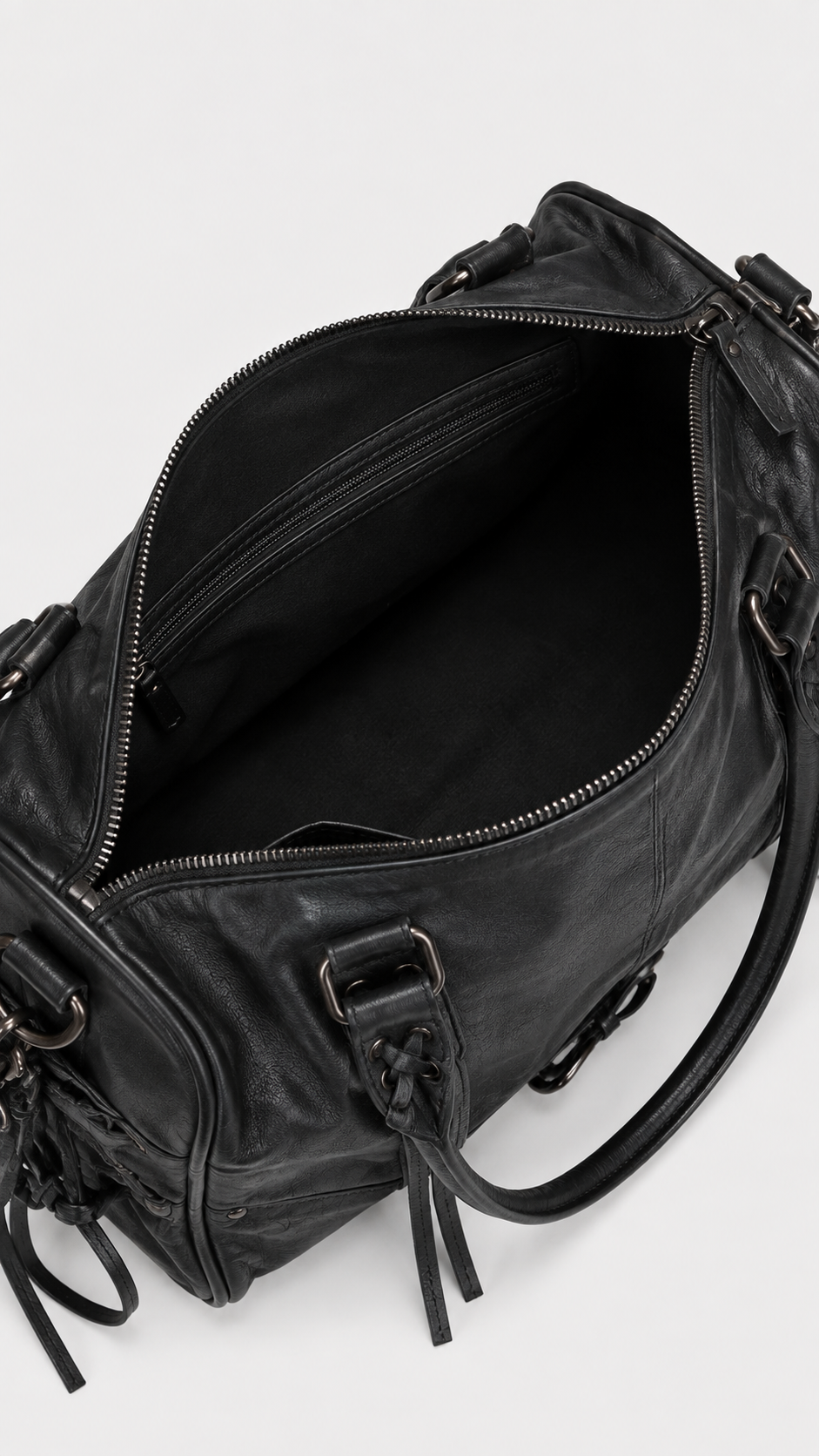 Fringe Buckle Satchel Bag