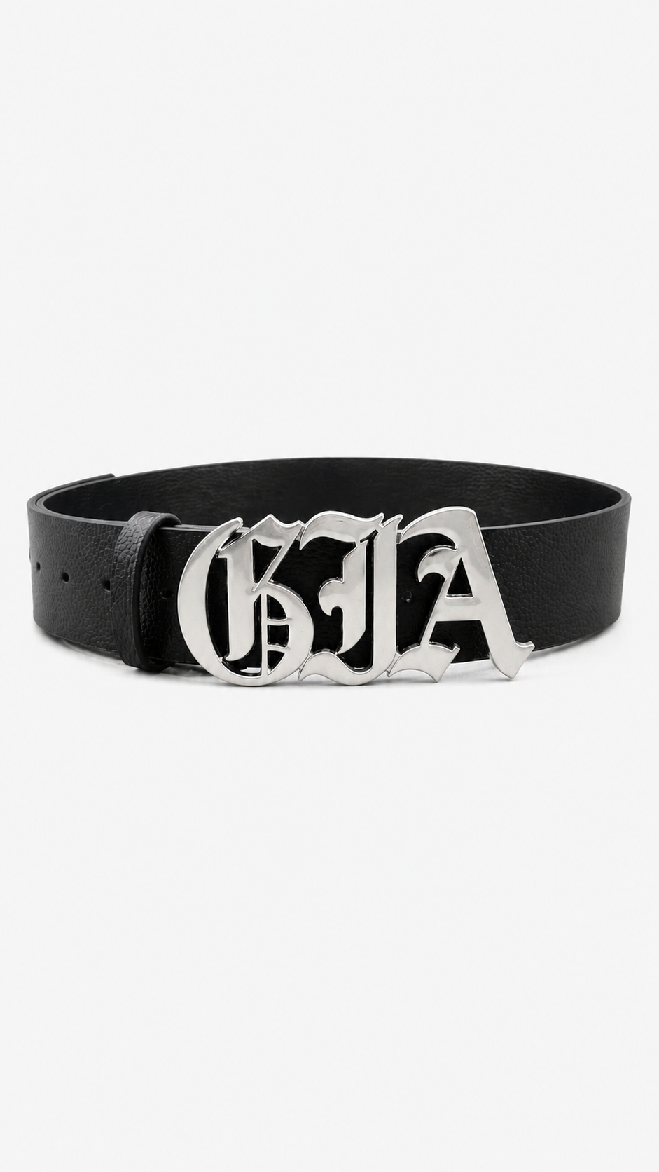 Gothic Letter Buckle Belt