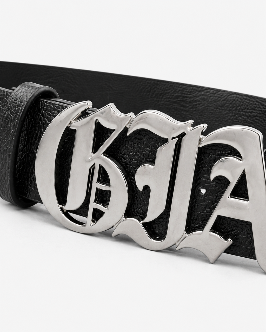 Gothic Letter Buckle Belt