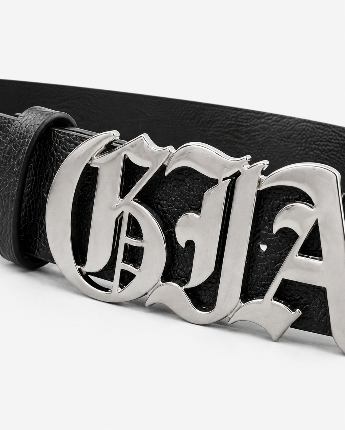 Gothic Letter Buckle Belt