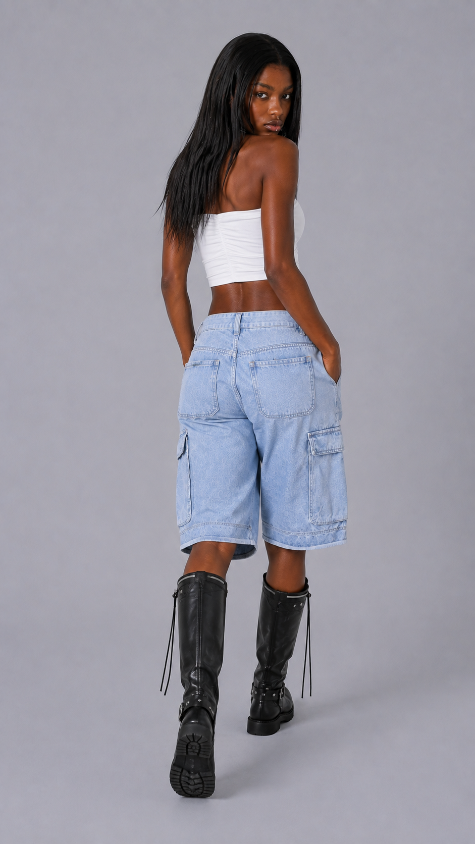 Sasha Washed Cargo Shorts