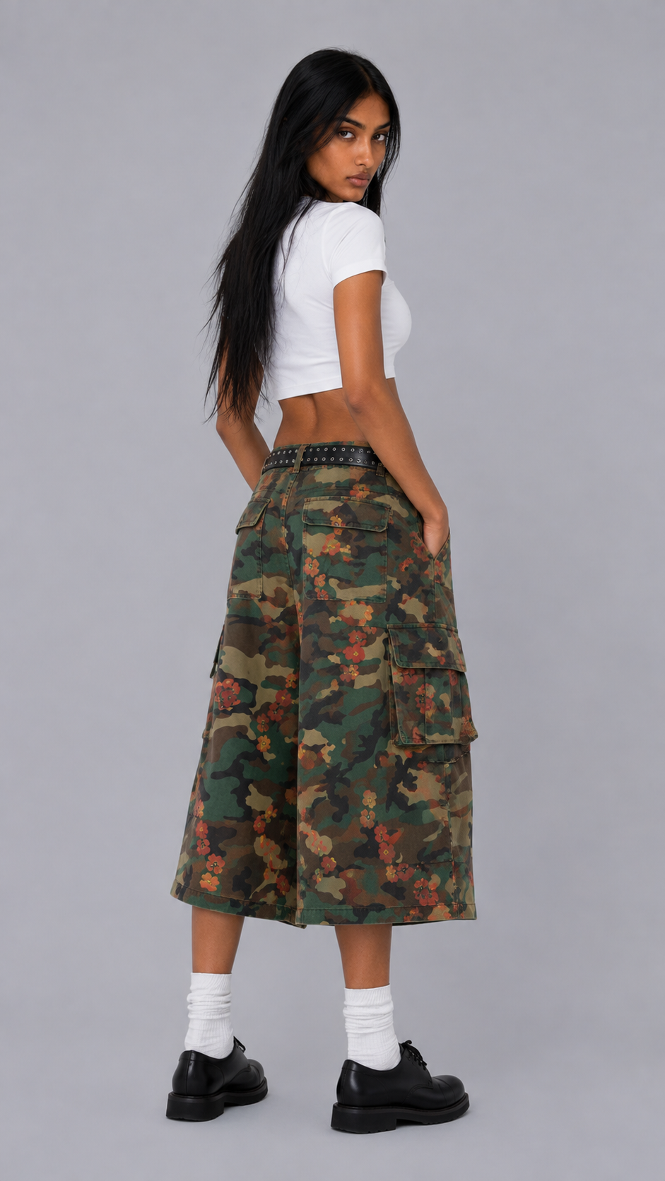 Sienna Camo Cargo Shorts