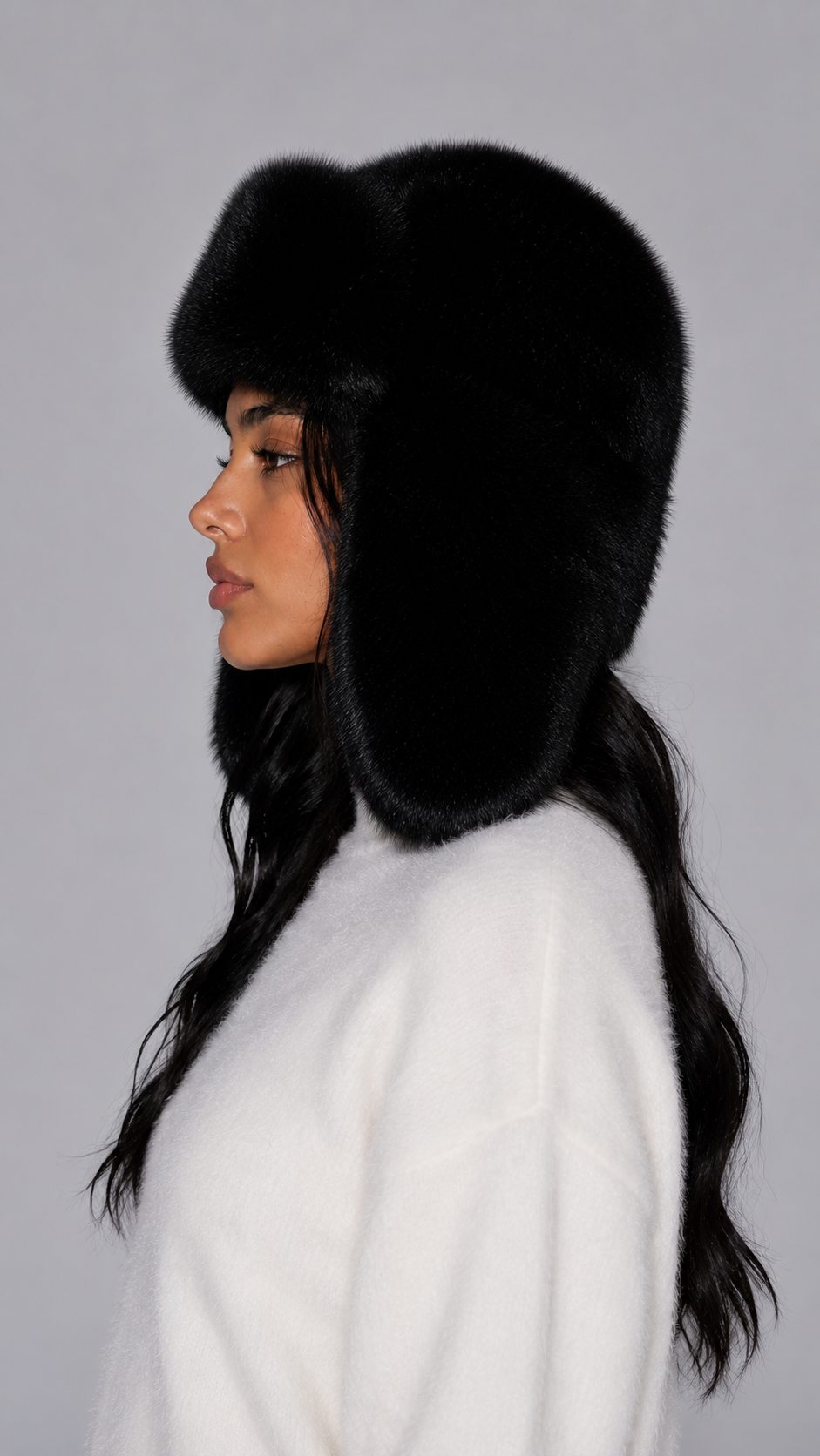 Vera Noir Trapper Hat