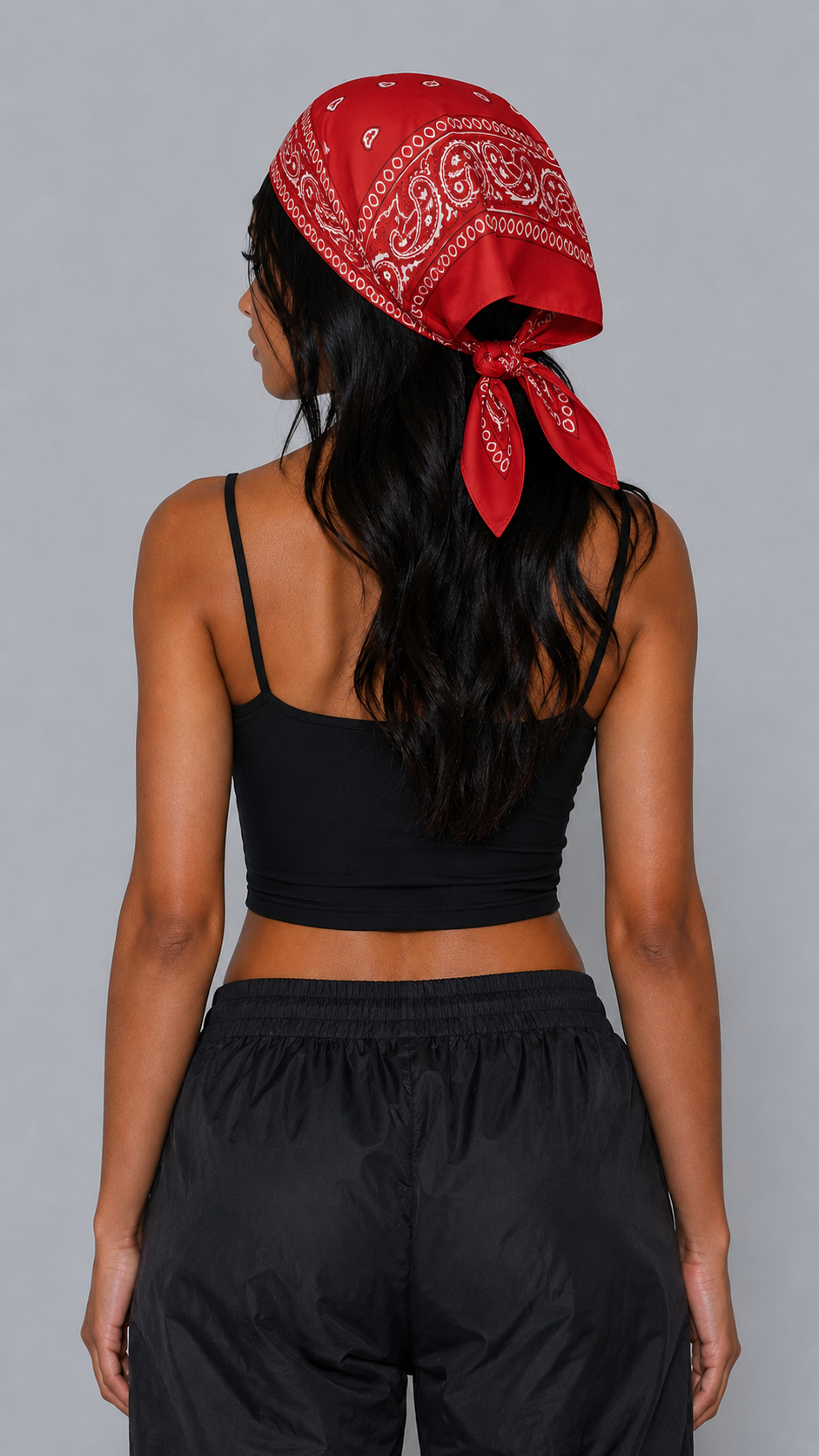 Red Rosa Paisley Scarf