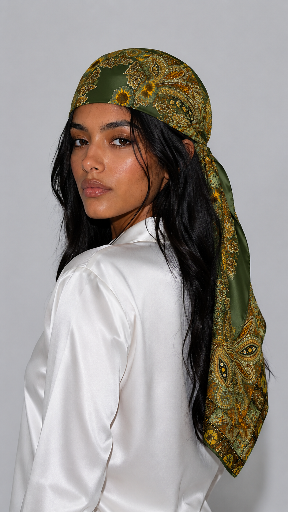 Olive Wren Paisley Scarf