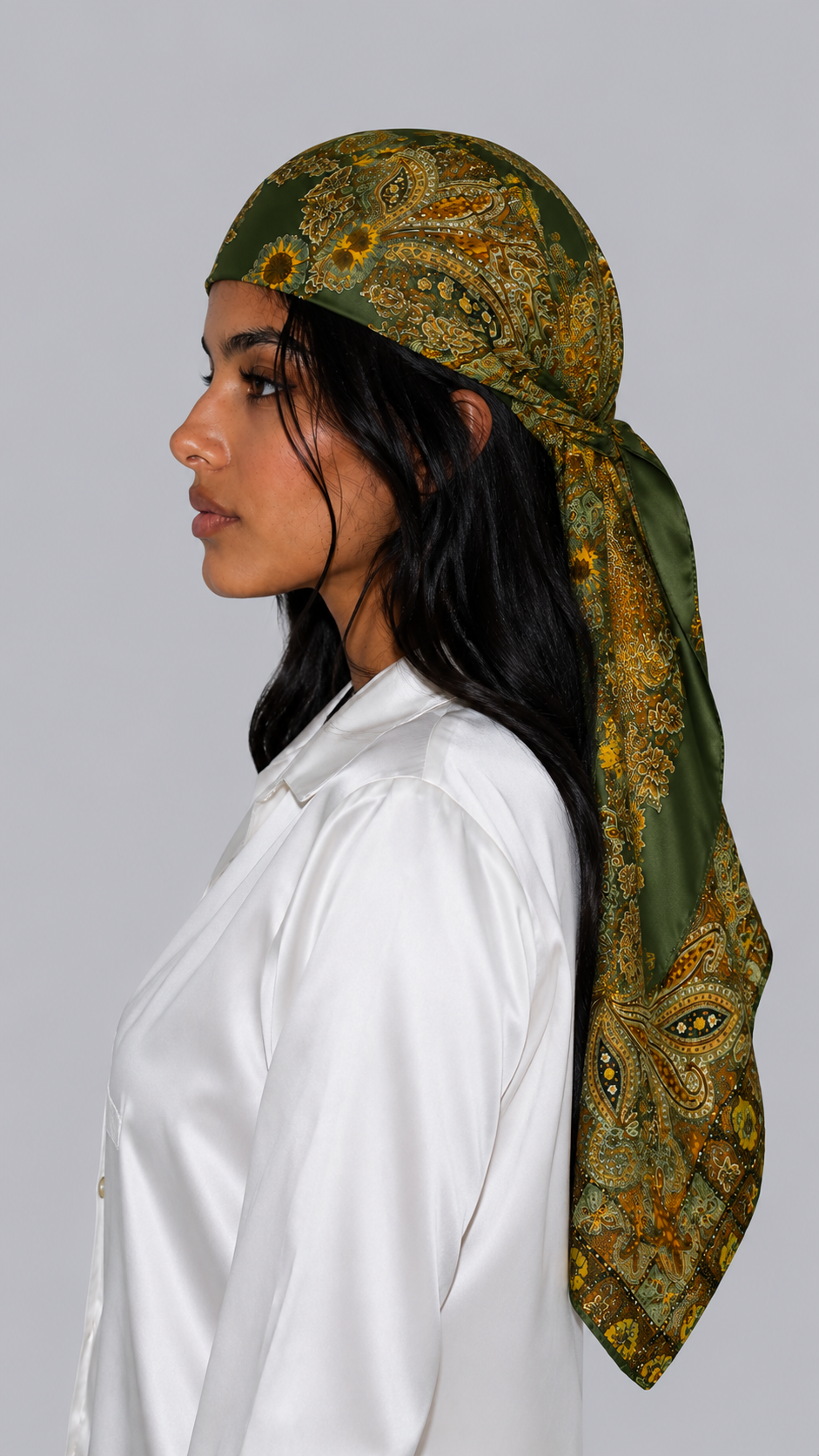 Olive Wren Paisley Scarf