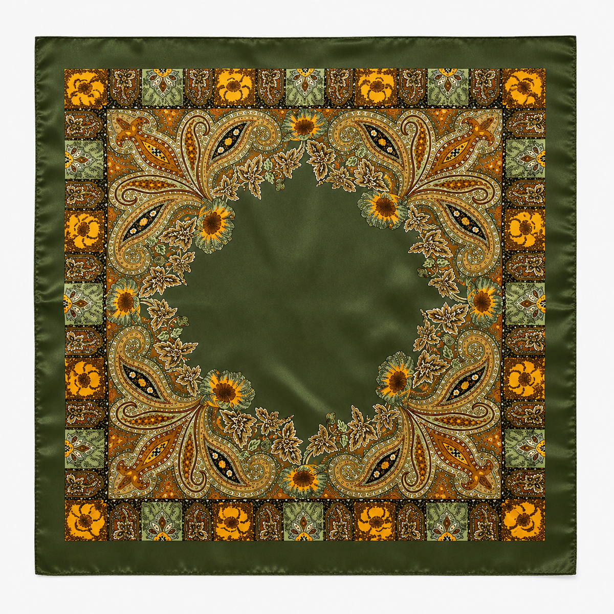 Olive Wren Paisley Scarf
