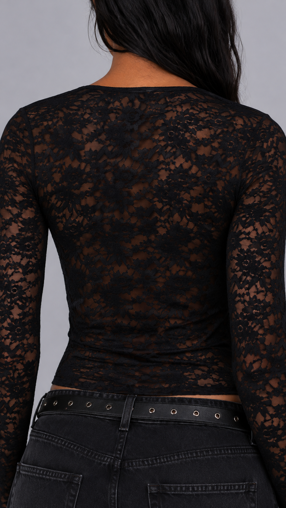 Nyx Deep-V Lace Top