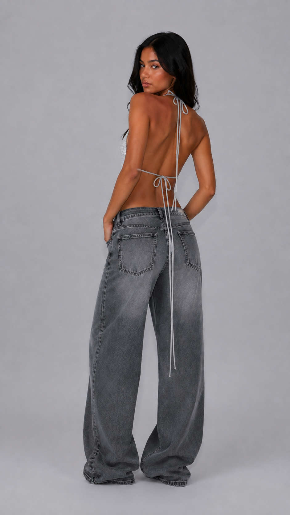 Crystal Silver Top