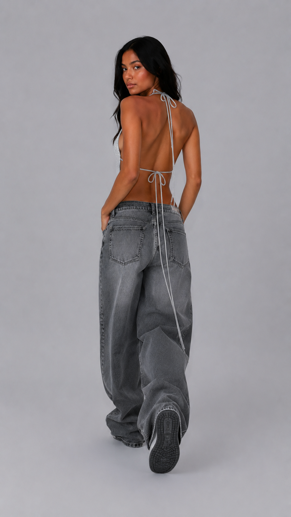 Crystal Silver Top