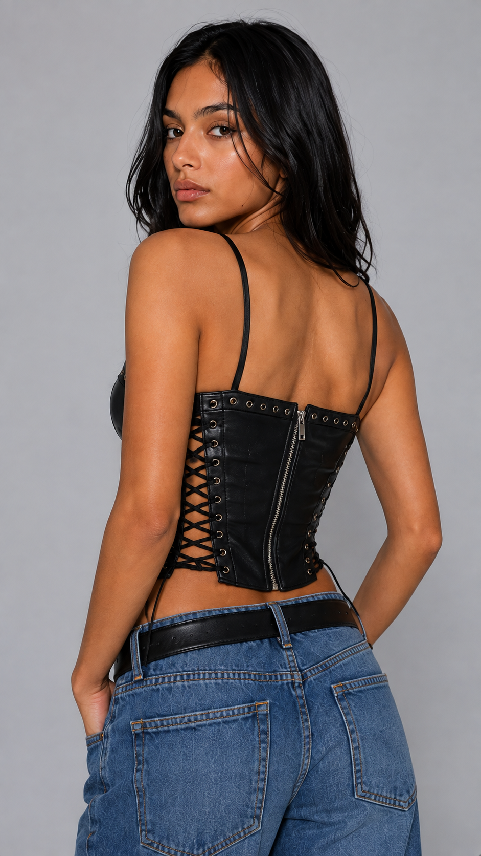 Vixen Lace-Up Corset Top