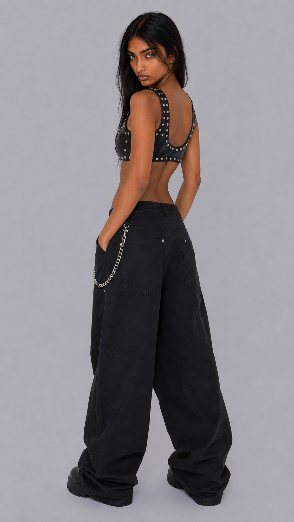 Blitz Studded Corset Top