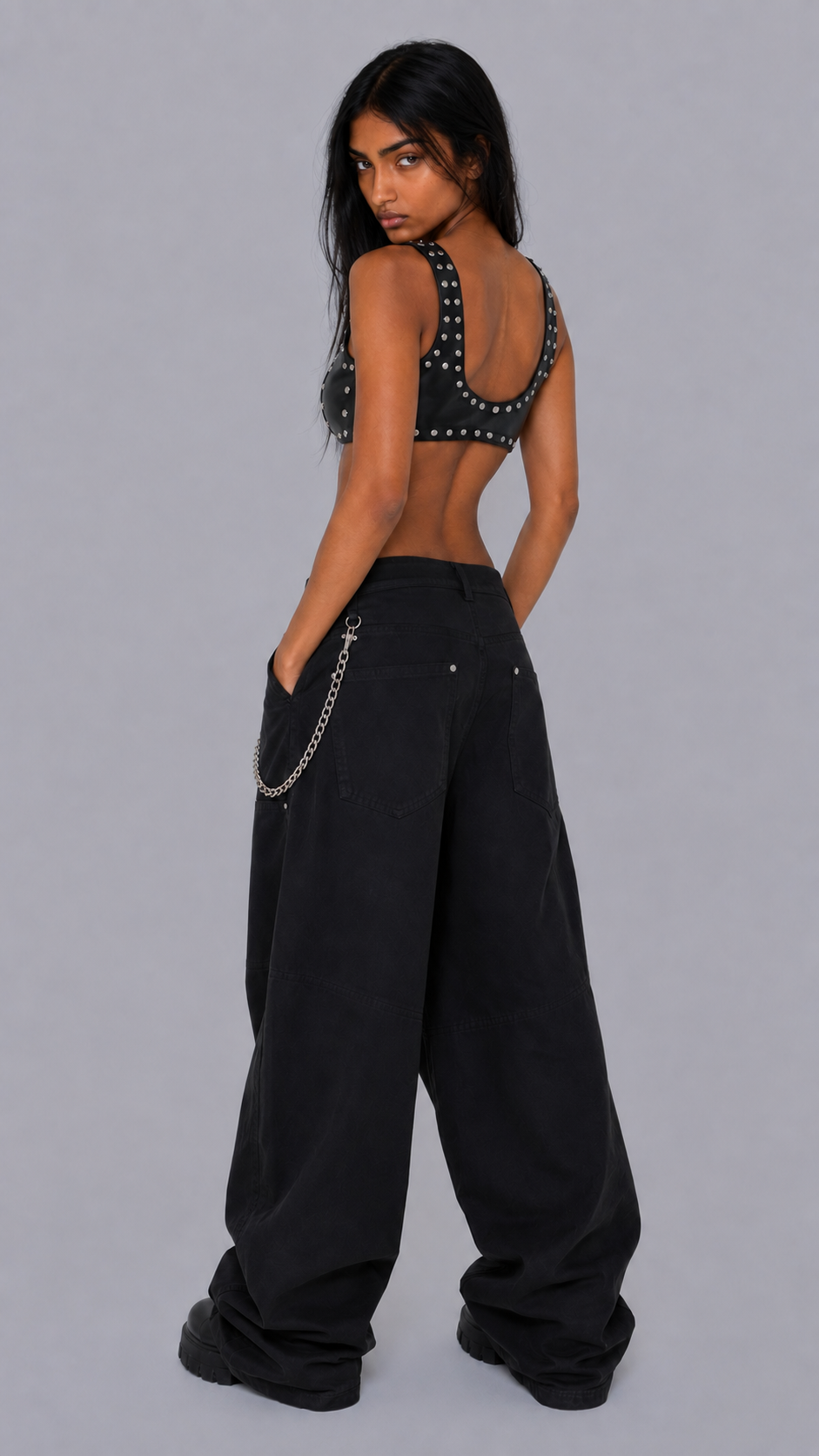 Blitz Studded Corset Top