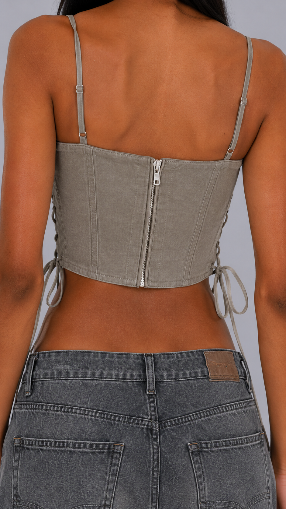 Dune Suede Corset Top