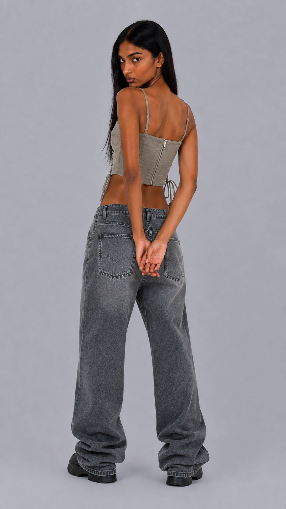 Dune Suede Corset Top