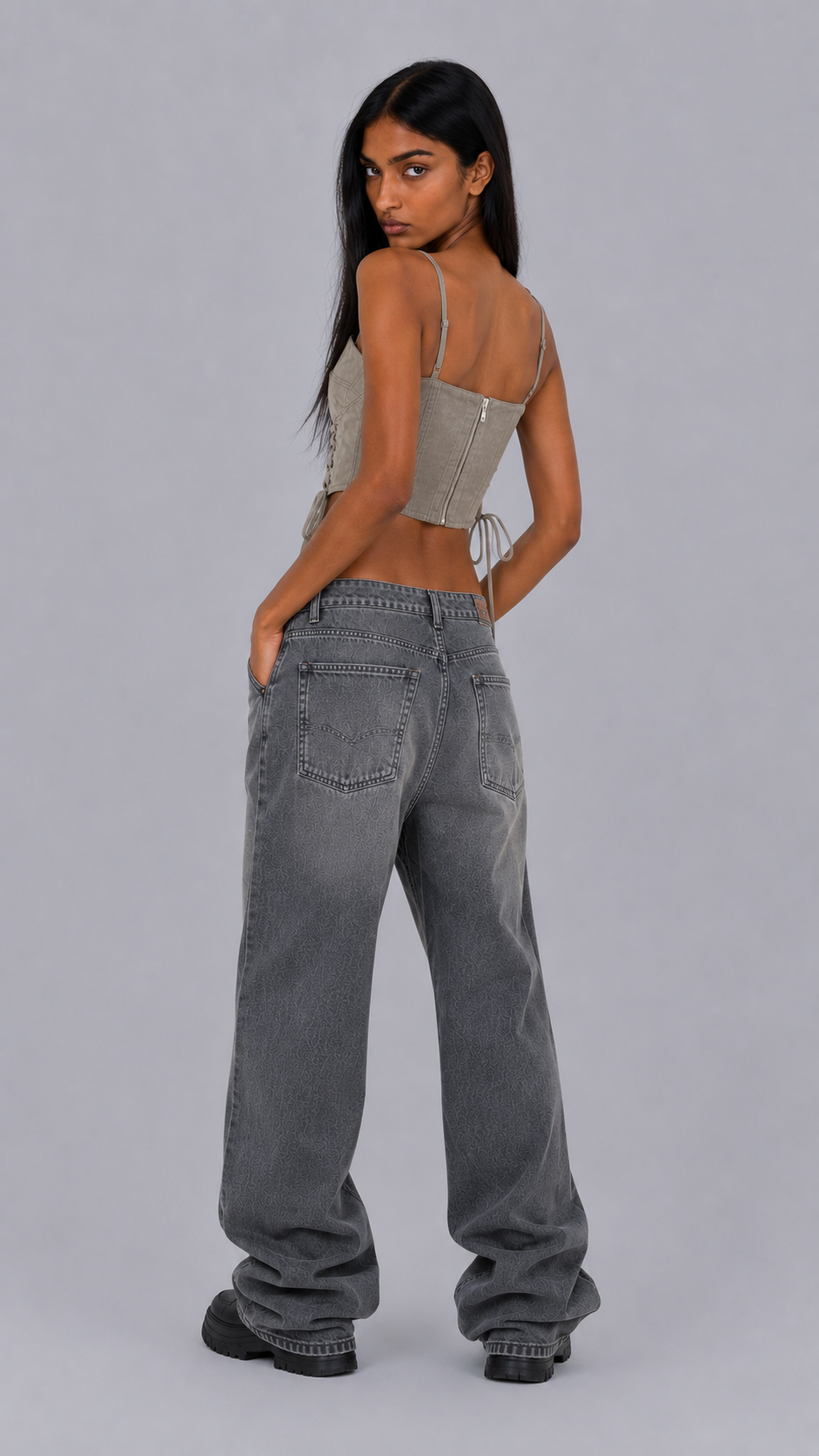 Dune Suede Corset Top