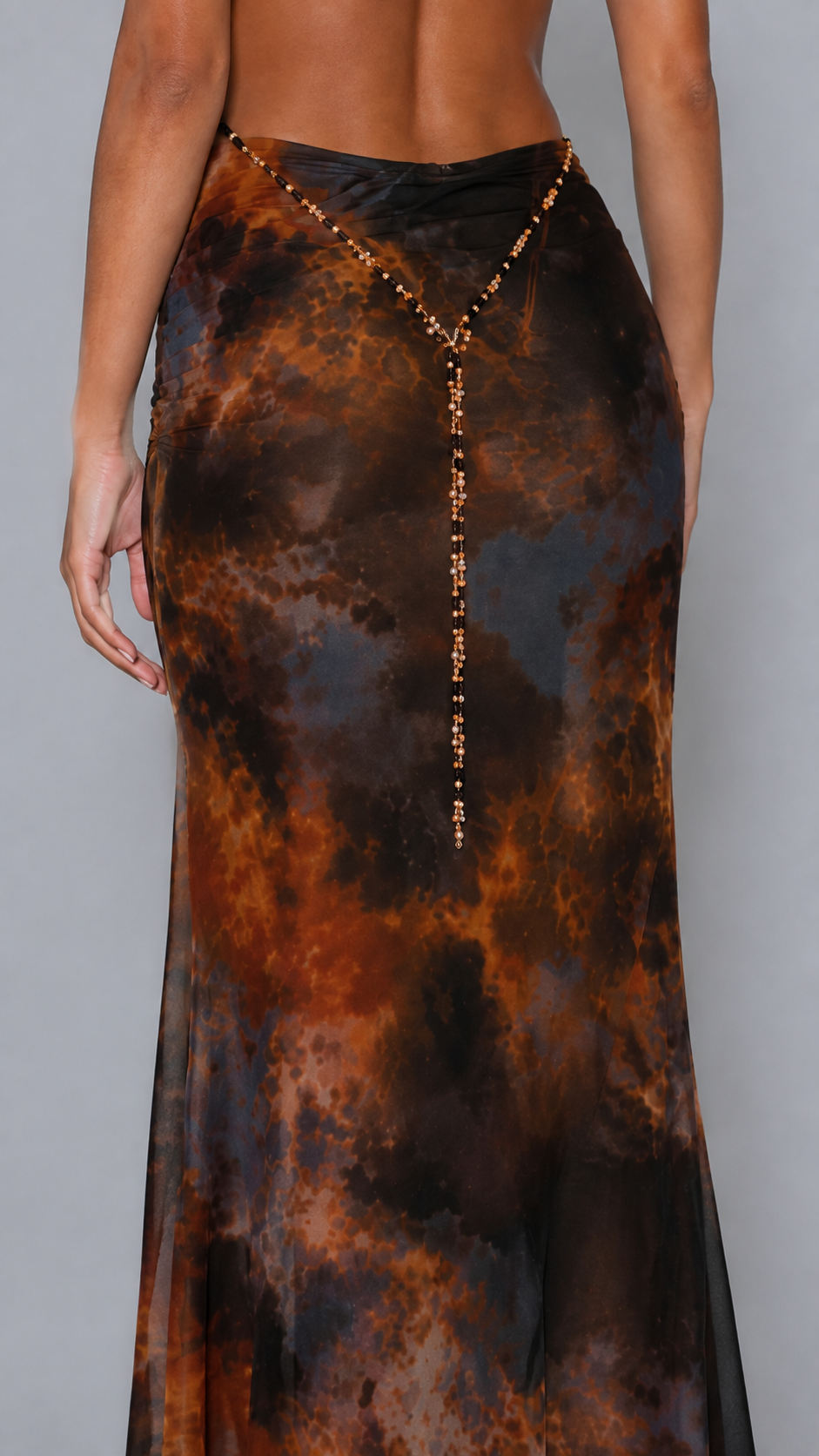 Marina Tortoiseshell Maxi Dress