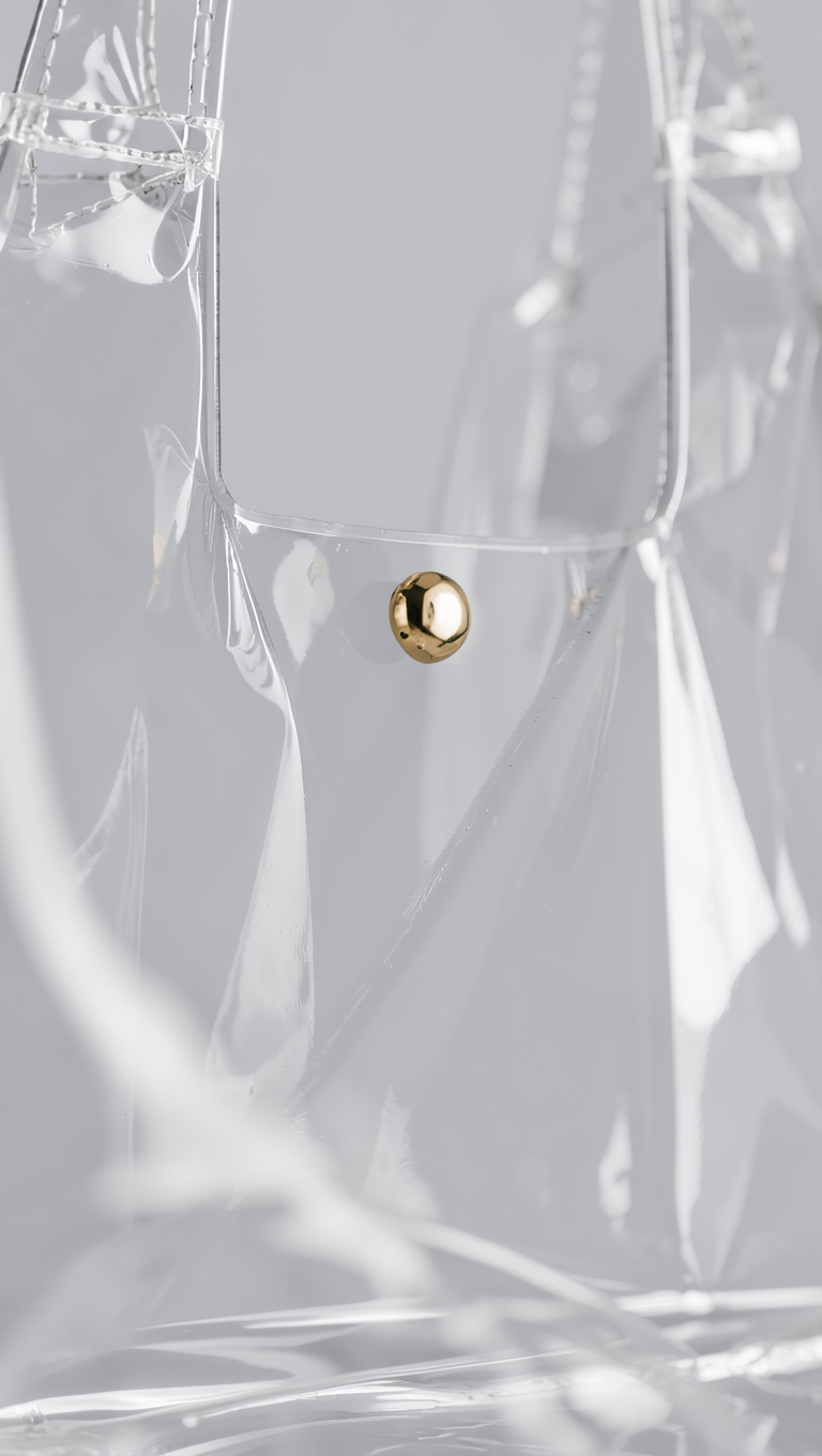 Clear PVC Square Tote Bag