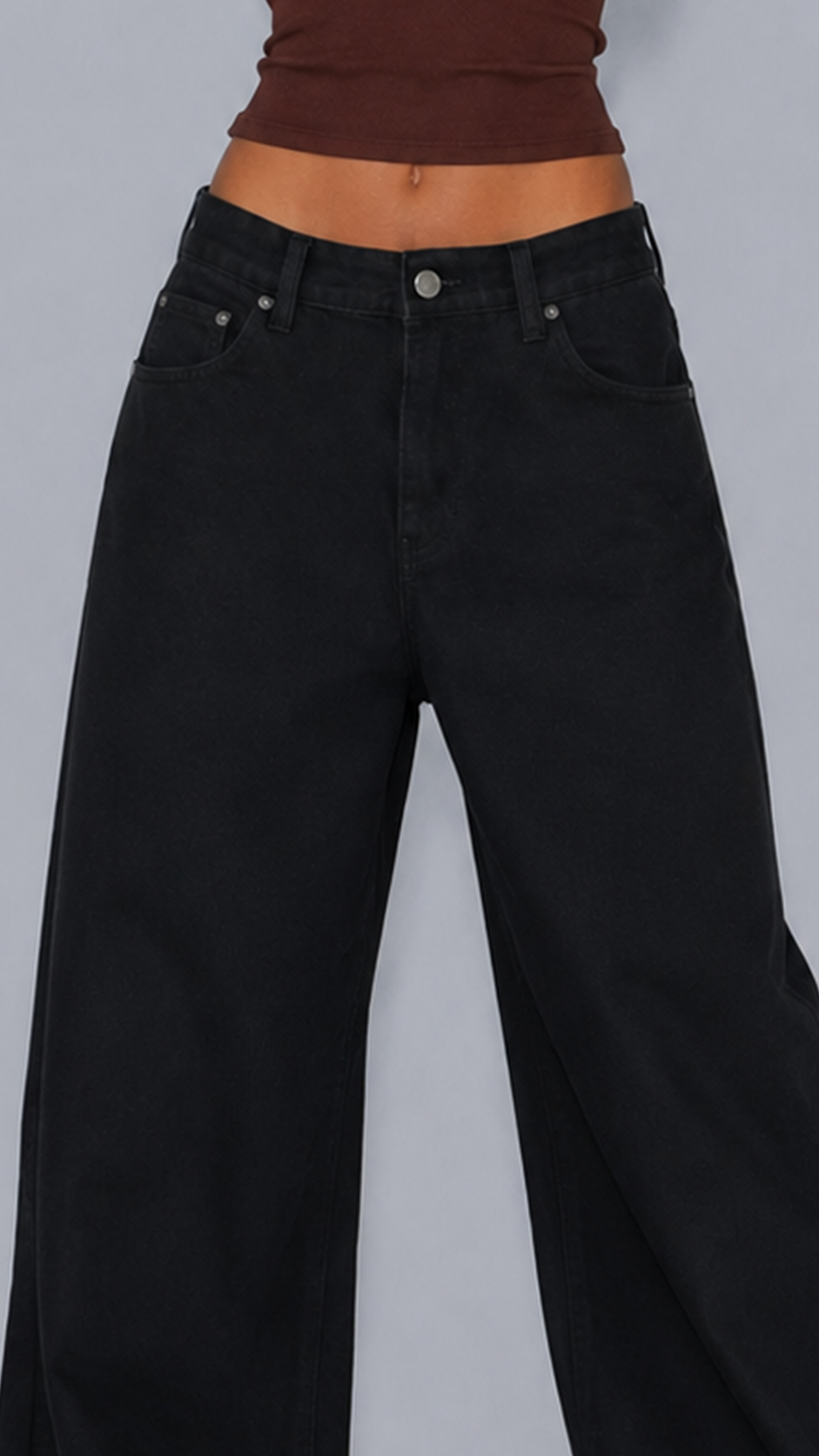 Mila Noir Baggy Jeans
