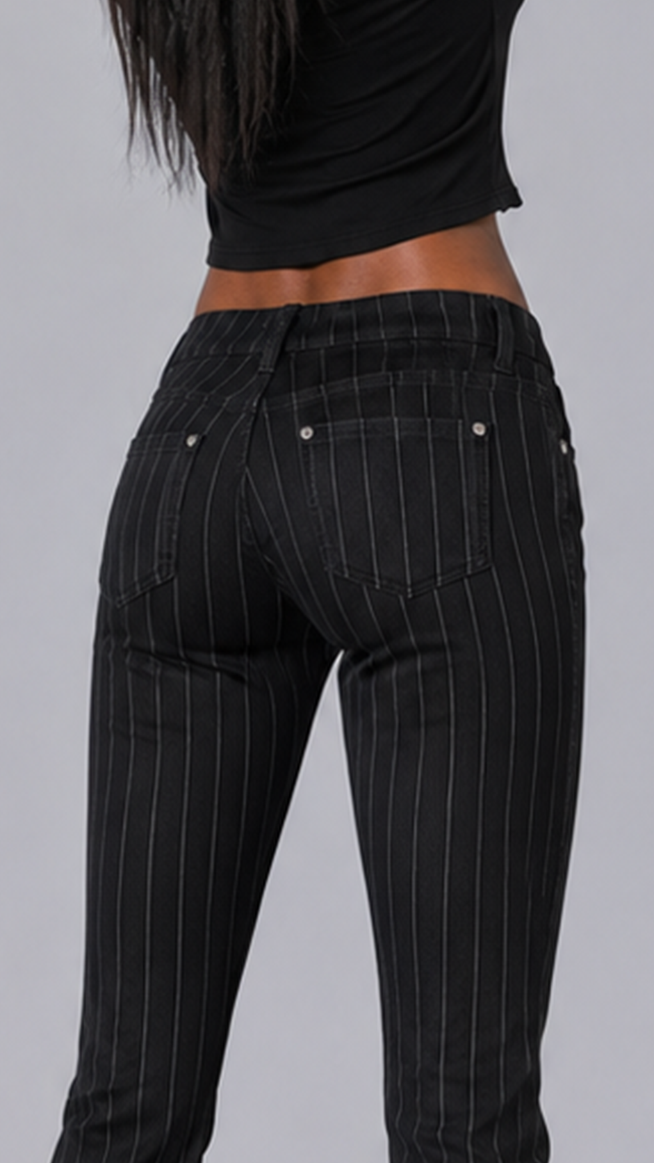 Marlowe Pinstripe Bootcut Jeans