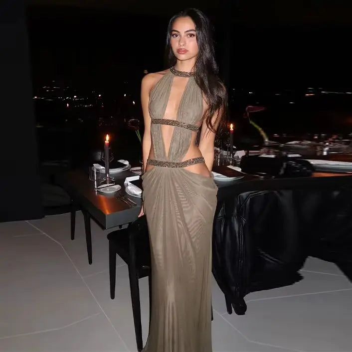 2026 NEW Elegant Sexy Dress Backless Spicy Girl Women's Dresses Hot Slim-fit Modest Date Stylish Female New Trendy Party Outfit