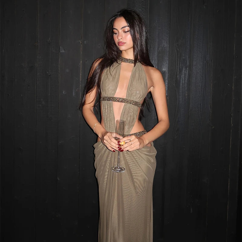 2026 NEW Elegant Sexy Dress Backless Spicy Girl Women's Dresses Hot Slim-fit Modest Date Stylish Female New Trendy Party Outfit